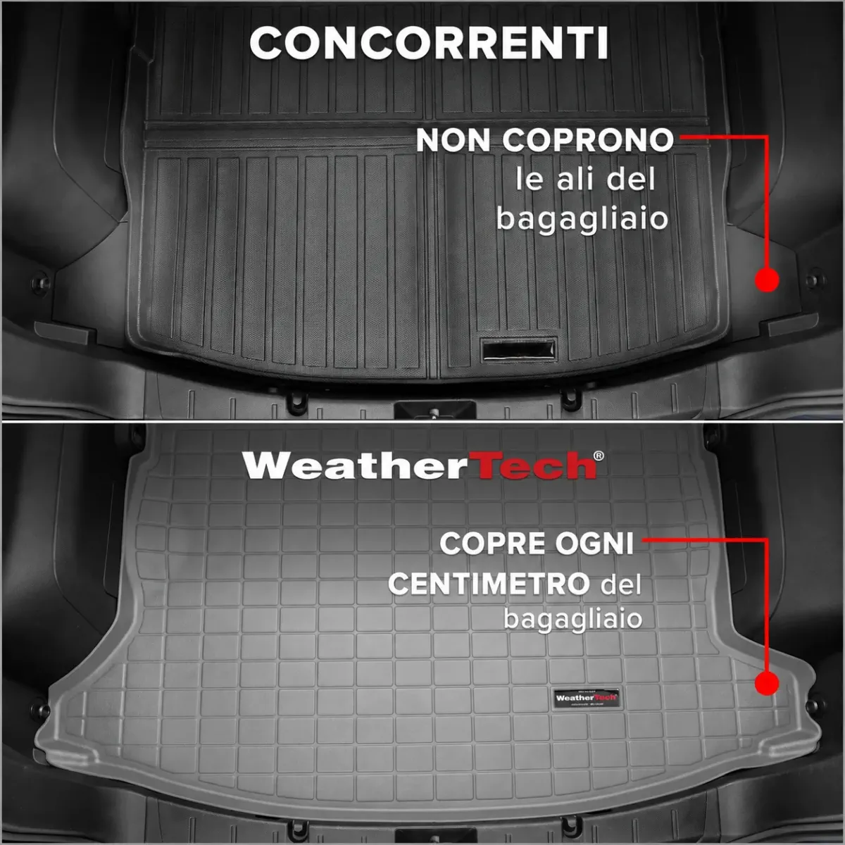 Cargo Liner WeatherTech con copertura completa del bagagliaio