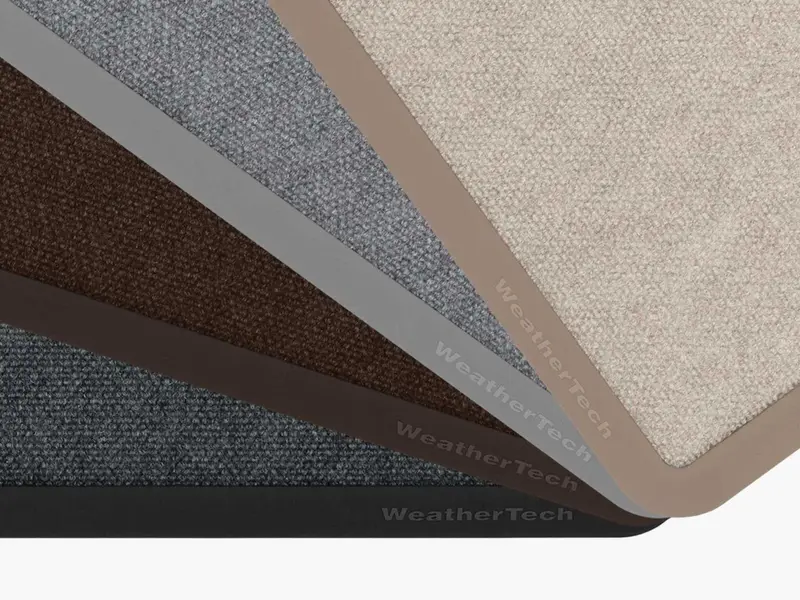 Colorazioni disponibili per CarpetMat: Grigio, Beige, Cacao, Antracite