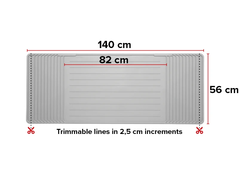 Trimming ClosetMat to fit a custom closet size