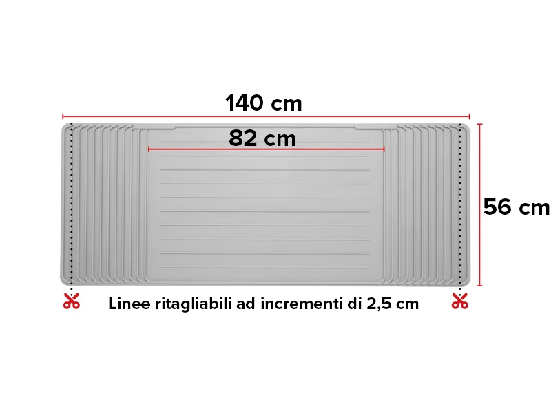 Taglio su misura del tappetino ClosetMat