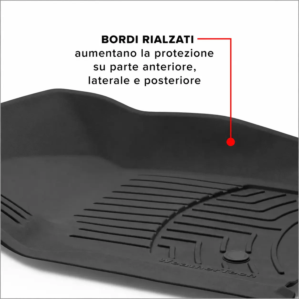 FloorLiner HP bordi rialzati aumentano la protezione