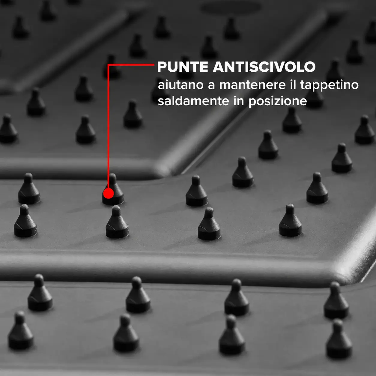 FloorLiner HP punte antiscivolo mantengono il tappetino in posizione